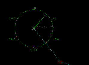 Screenshot of manual control compass